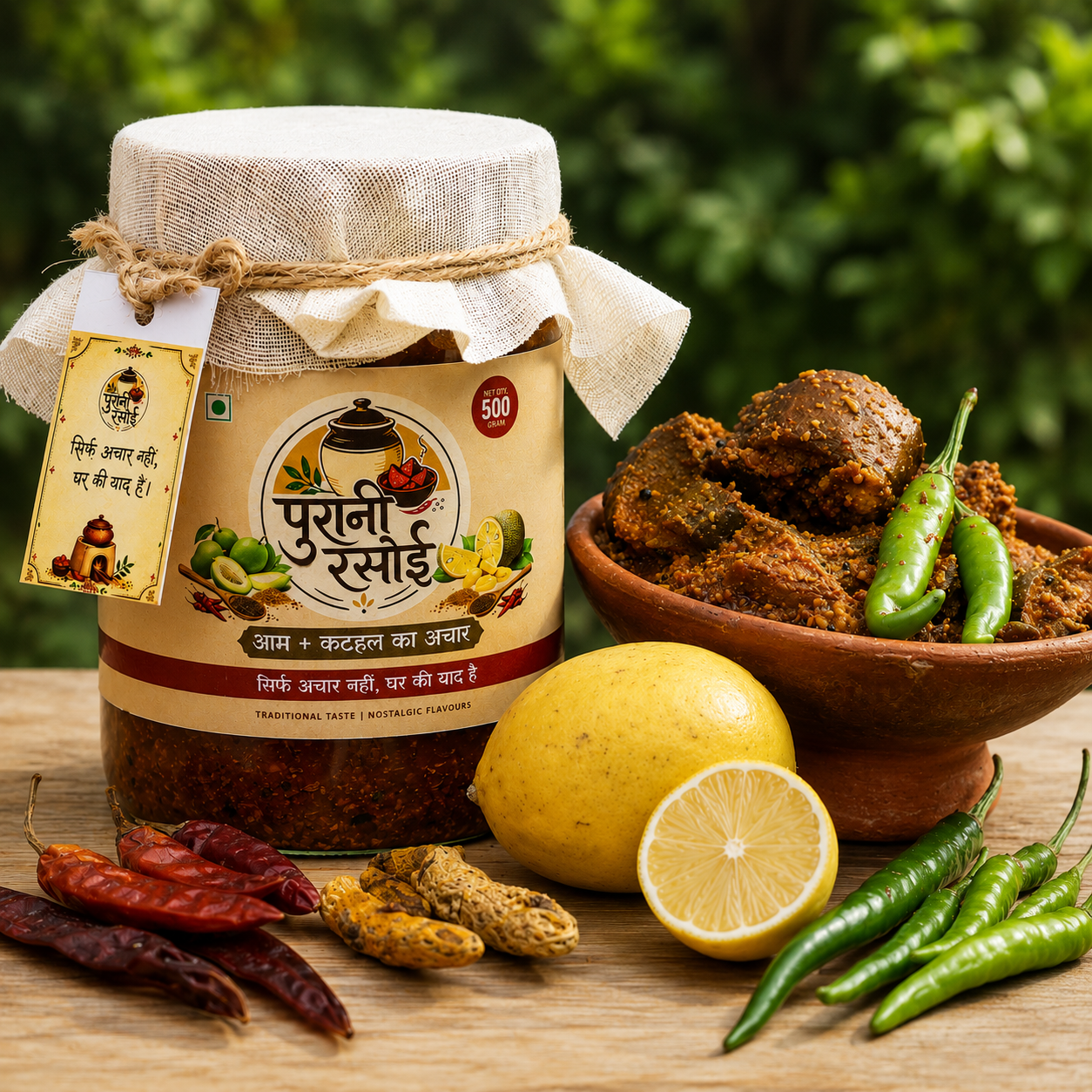 Special Aam + Kathal Ka Achaar (Mango + Jackfruit Pickle)